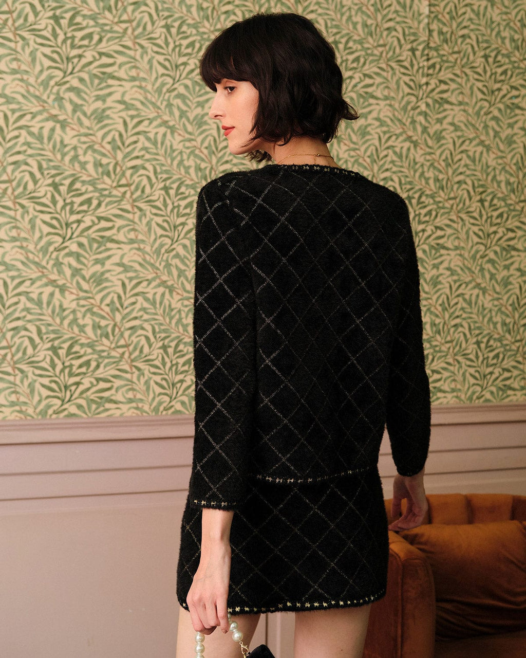 Σετ Ζακέτας Και Μίνι Φούστας Με Σχέδια Arjil