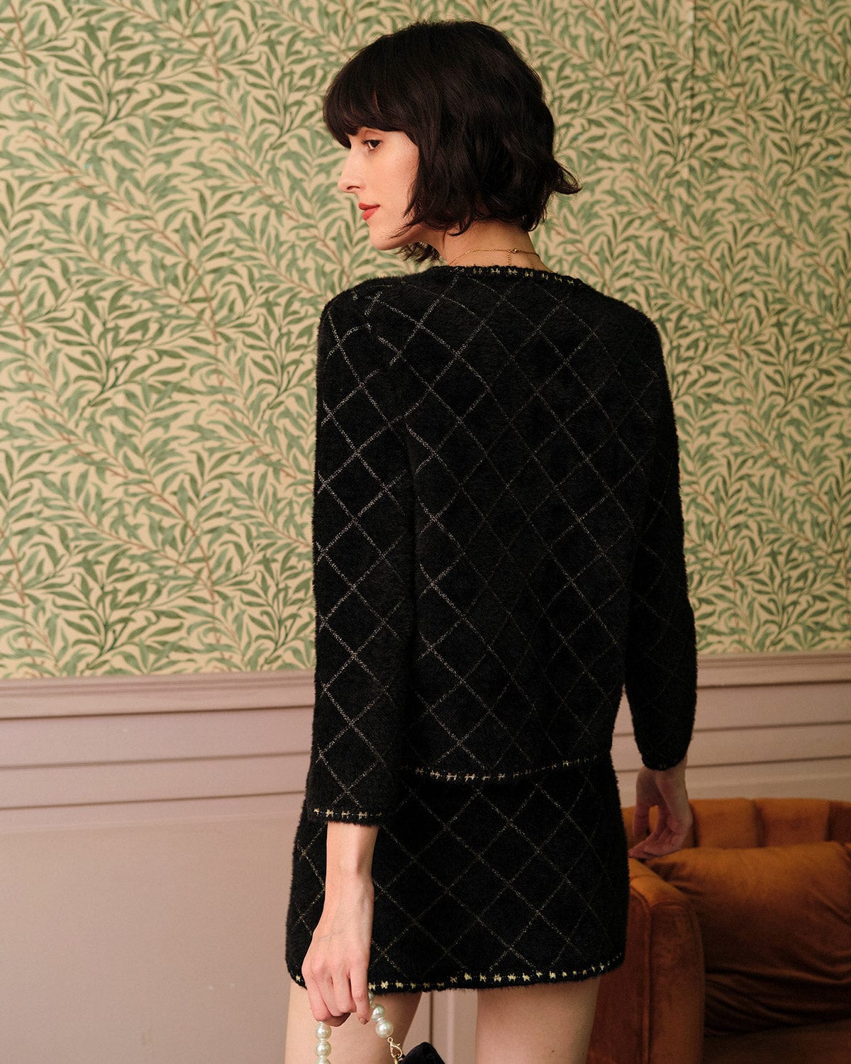 Σετ Ζακέτας Και Μίνι Φούστας Με Σχέδια Arjil