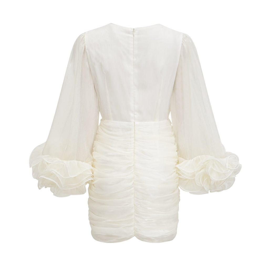 Μίνι Φόρεμα Με Απλικέ Λουλούδια Rosalie