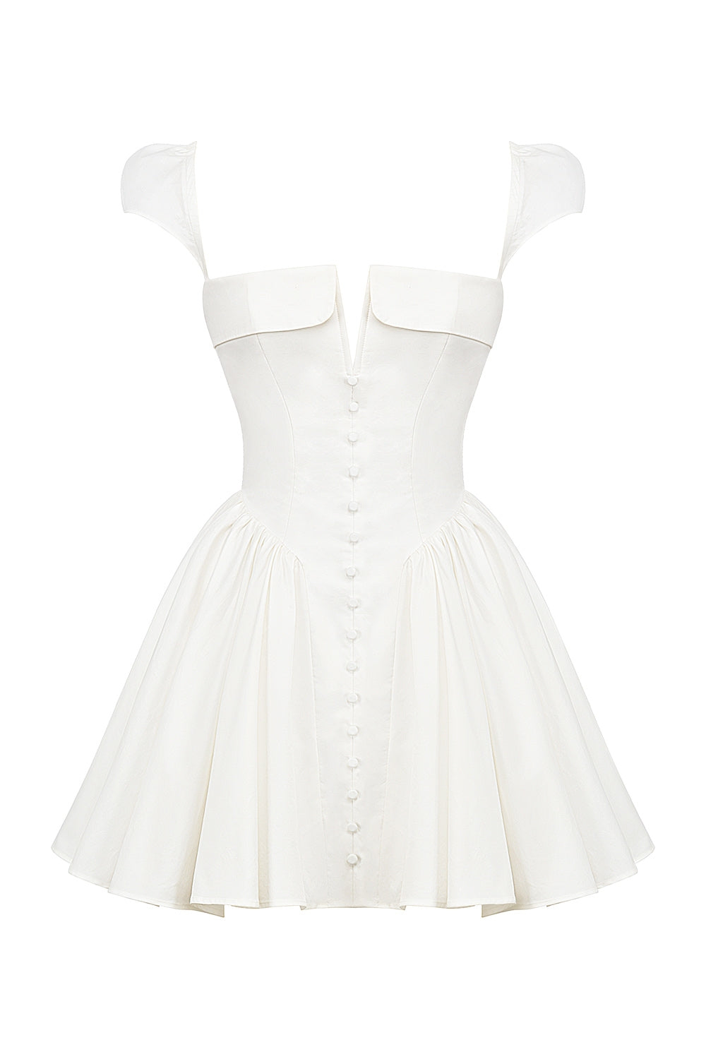 Μίνι Φόρεμα Με Γιασεμί Και Λεπτομέρεια Στο Στήθος