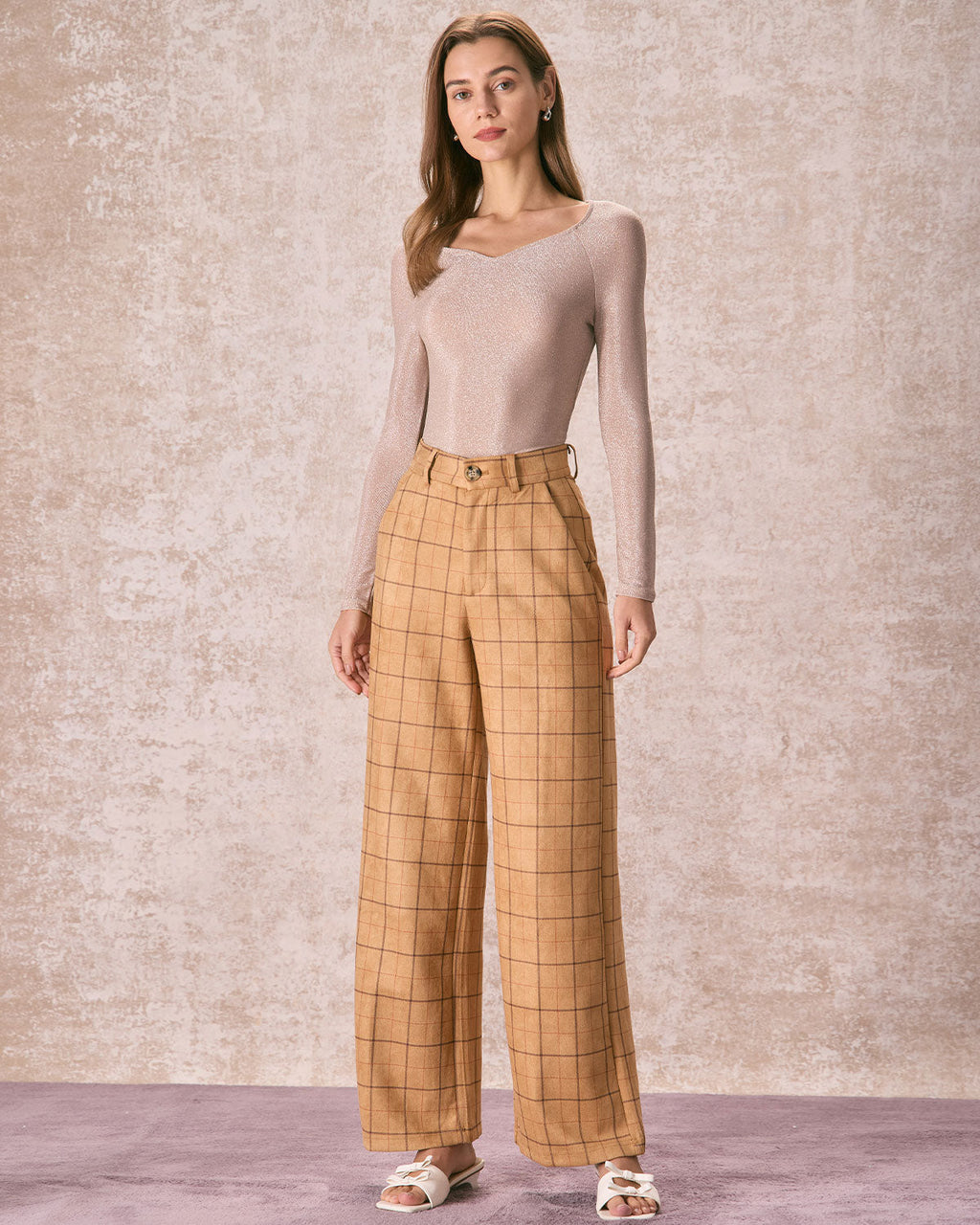 Μπεζ Μπλουζάκι Με Μακριά Μανίκια Και Λεπτομέρειες