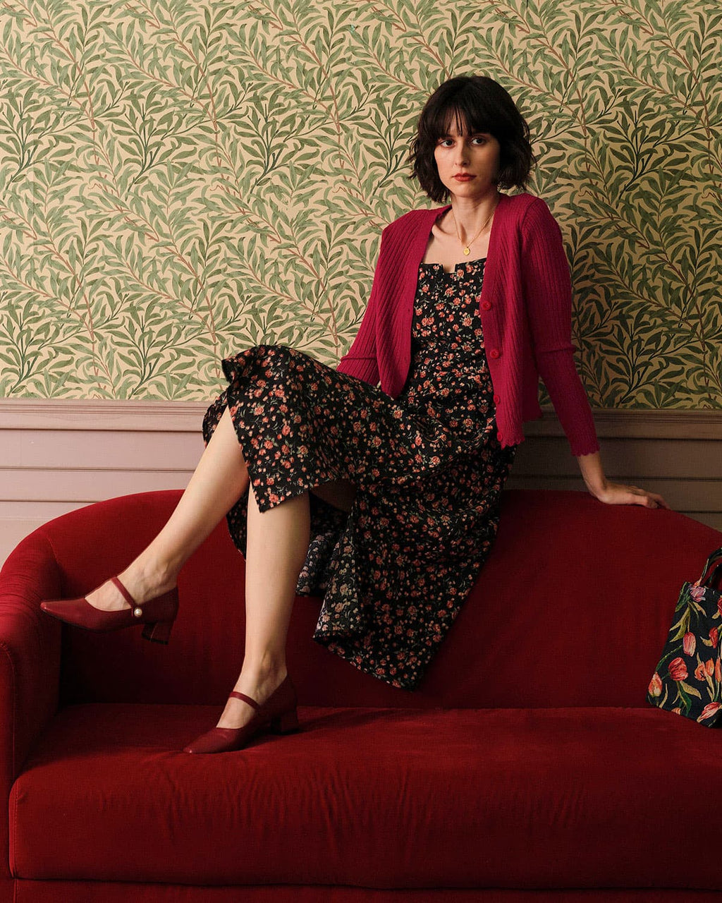 Απλή Ζακέτα Με Ριμπ Ντεκολτέ Και V Λαιμόκοψη