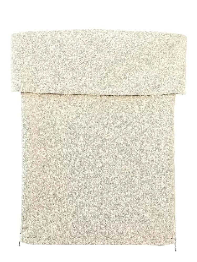 Aus Straplez Yırtmaçlı Bluz - Riosso