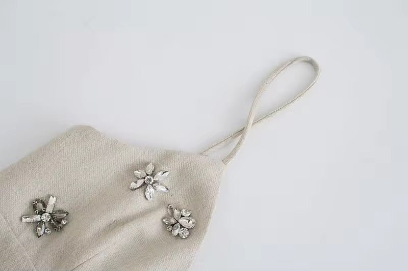 Μίνι Φόρεμα Pedraria Με Πέτρες