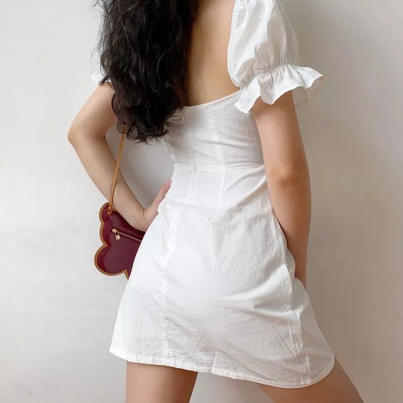 Μίνι Φόρεμα Με Μανίκια Και Λεπτομέρεια Στο Στήθος Με Καρπούζι