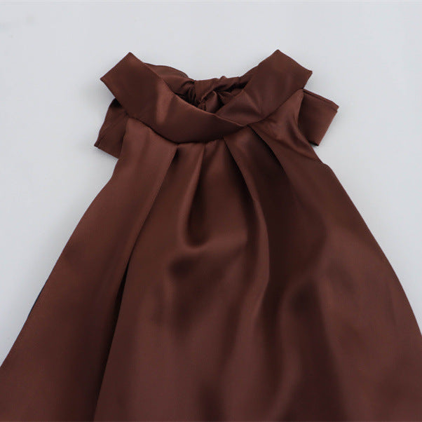 Φόρεμα Μάξι Με Τιράντες Και Τιράντες Στην Πλάτη