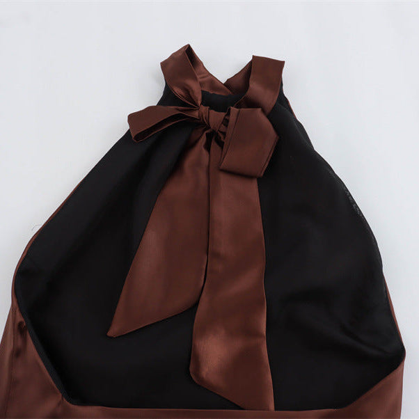 Φόρεμα Μάξι Με Τιράντες Και Τιράντες Στην Πλάτη