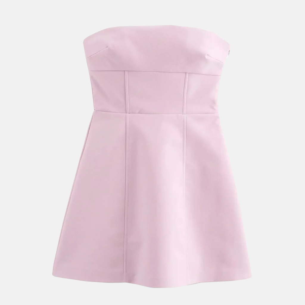 Μίνι Φόρεμα Με Λεπτομέρειες Από Κορδέλα