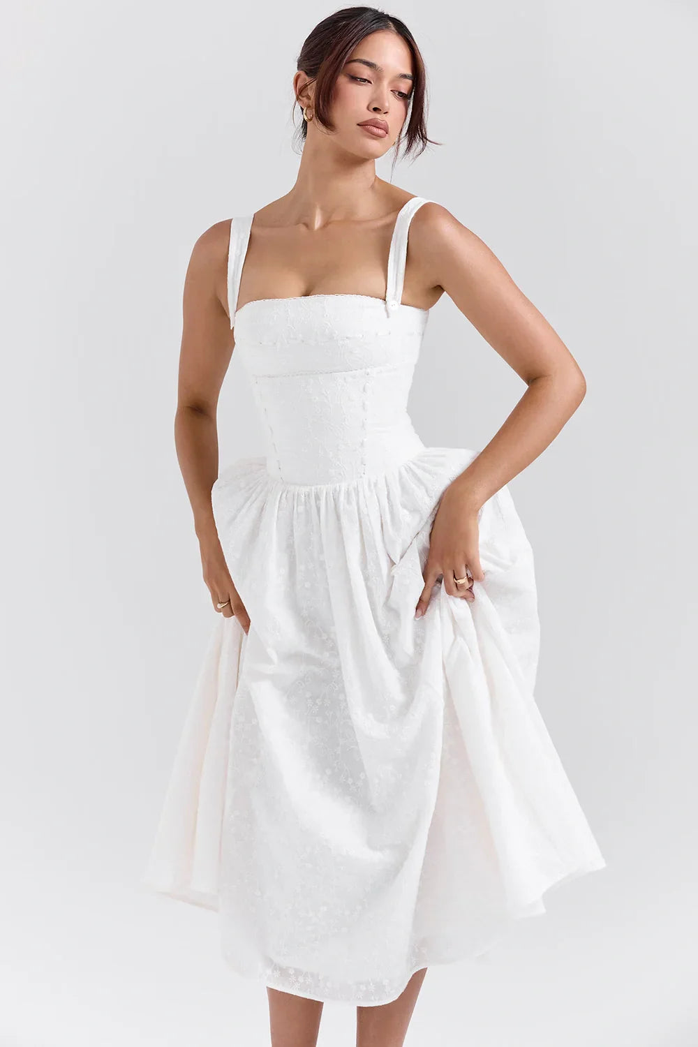 Φόρεμα Midi Με Κορδέλα Apolline