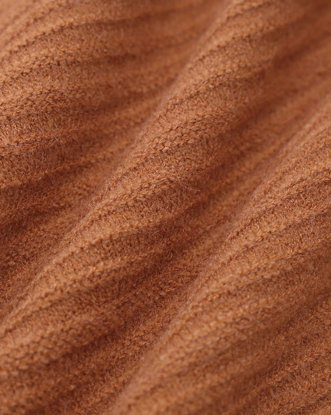 Ζακέτα Με Στενό Άνοιγμα Και Κουμπιά Σε Καραμέλα