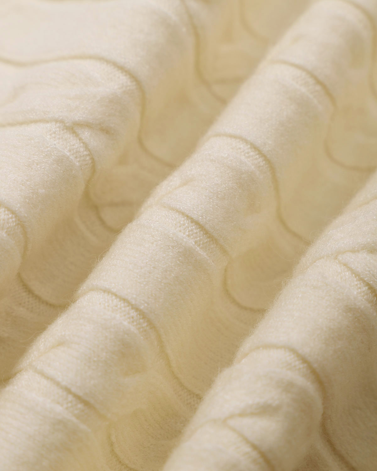 Μπεζ Πλεκτό Φόρεμα-Πουλόβερ Με Ριμπ Ύφανση