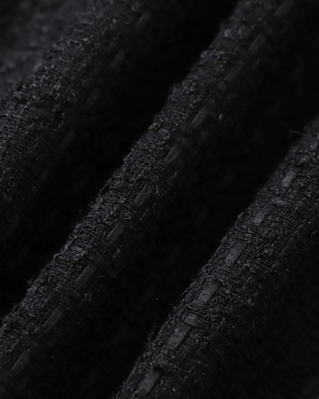 Μαύρο Σακάκι Από Τουίντ Με Σταυρωτό Κούμπωμα