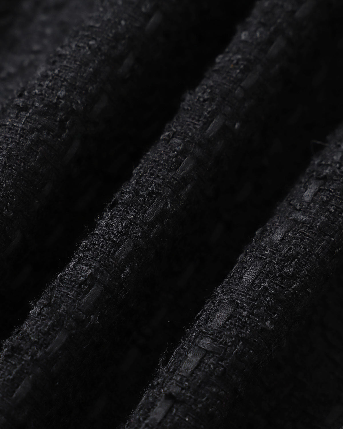 Μαύρο Σακάκι Από Τουίντ Με Σταυρωτό Κούμπωμα