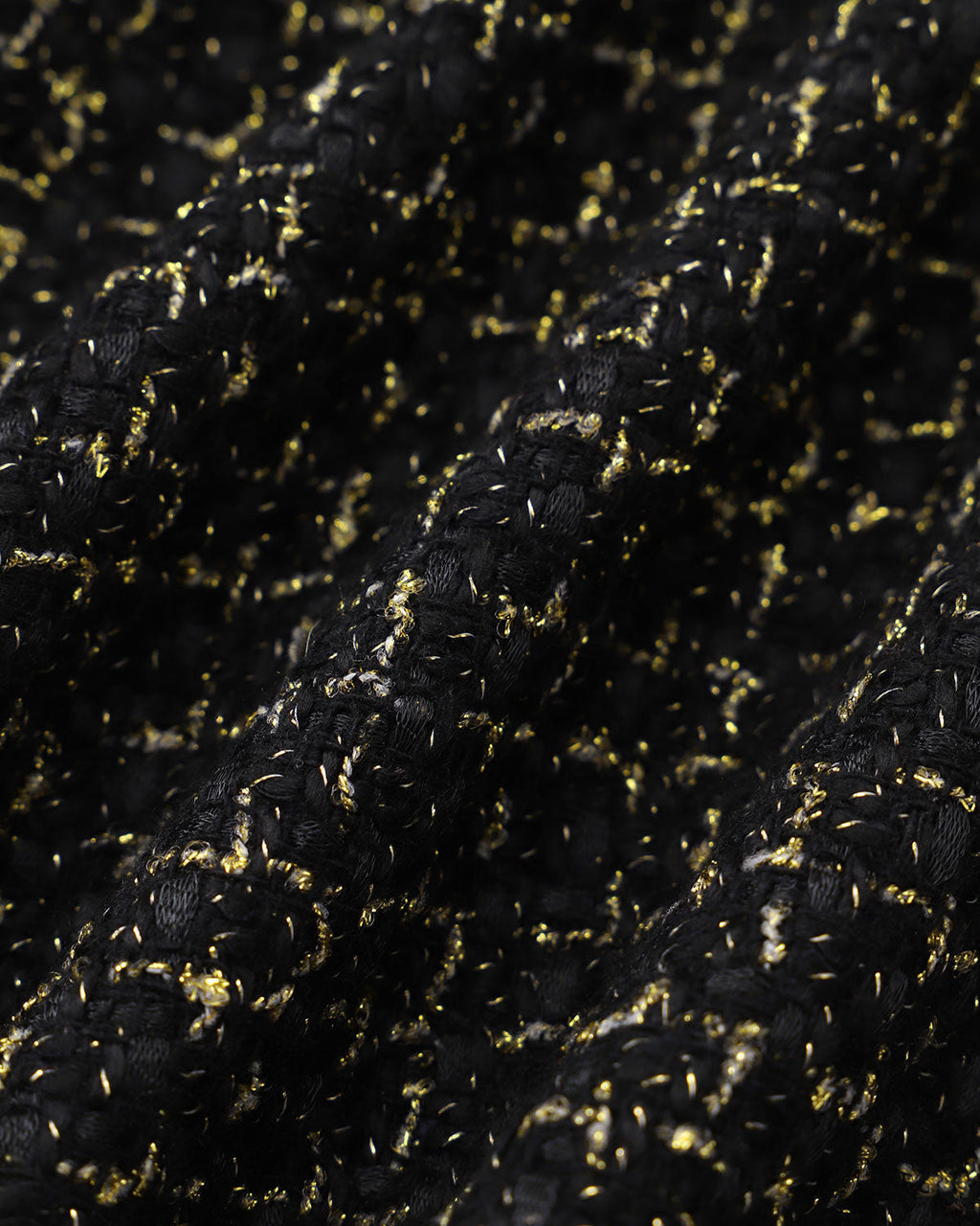 Μαύρο Τουίντ Μπουφάν Με Ένα Κουμπί