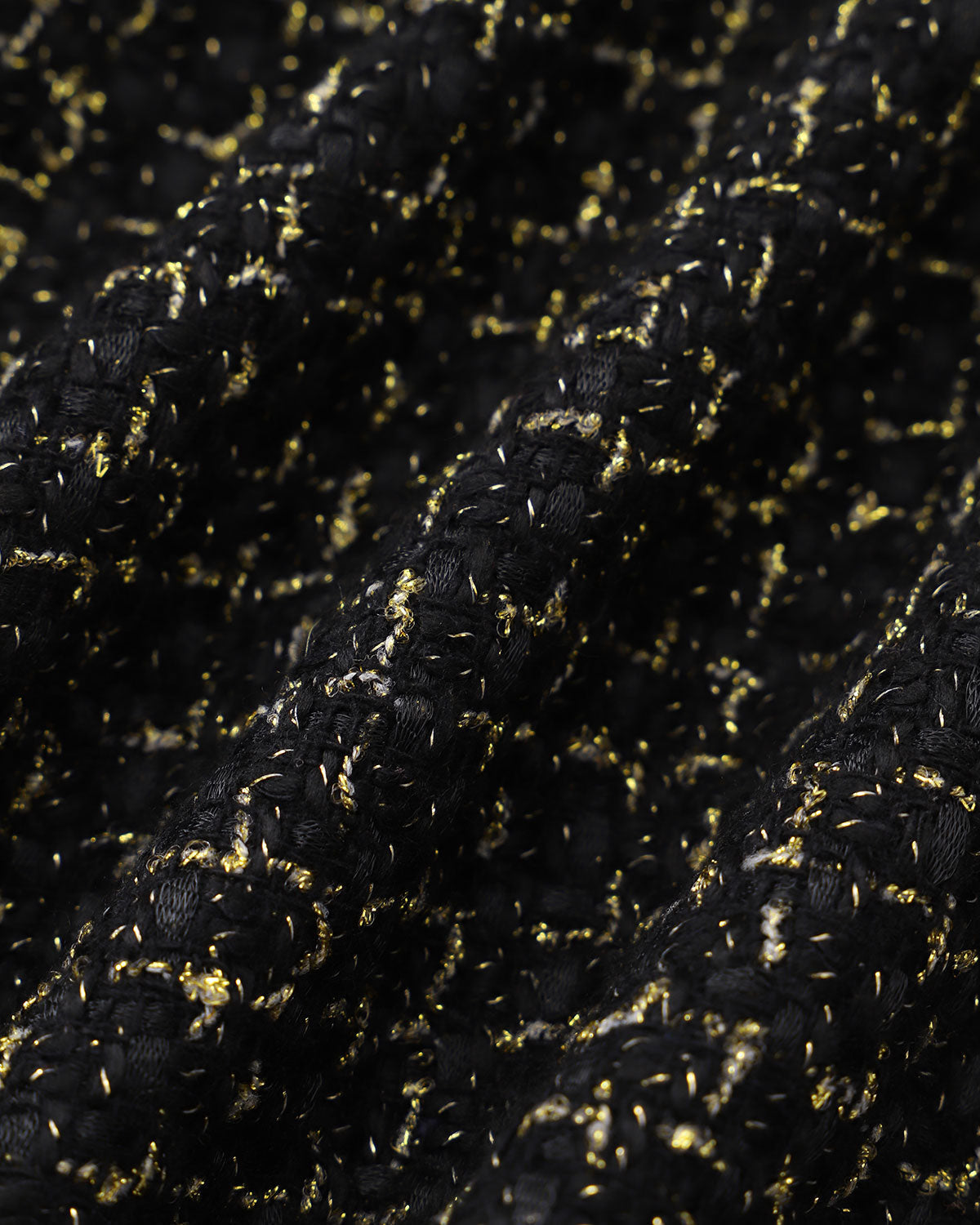 Μαύρο Τουίντ Μπουφάν Με Ένα Κουμπί