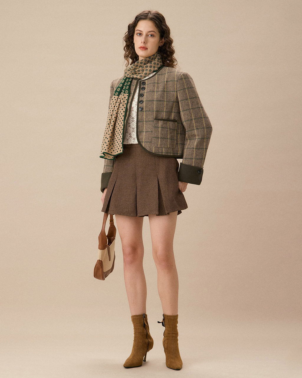 Πράσινο Σάλι Με Σχέδιο Πουά