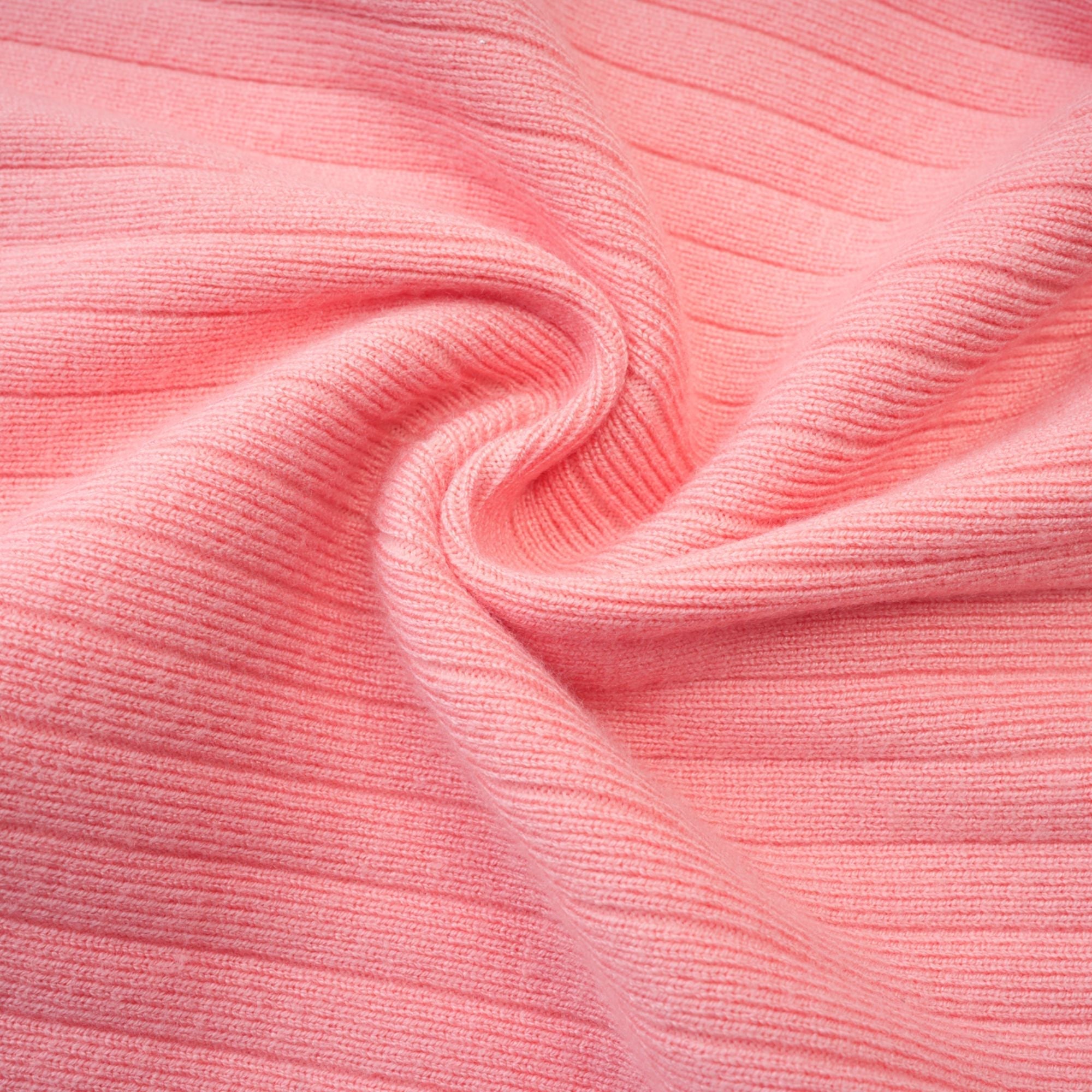 Φόρεμα Midi Με Halter Και Ροζ Πλεκτό Σχέδιο Ylviana